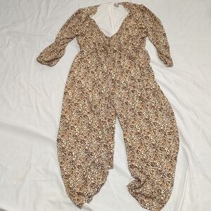 Chico's Animal Print Jumpsuit